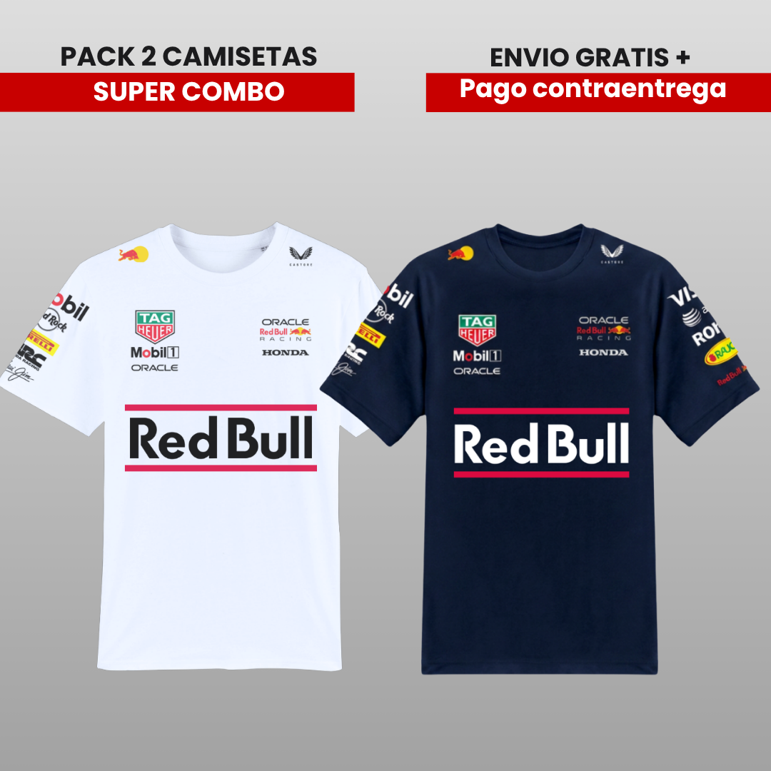 PACK 2 CAMISETAS 🚀 RB F1 2026🔵