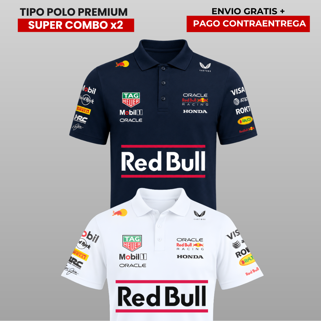 PACK 2 POLOS PREMIUM RB 🔵 F1 especial edition