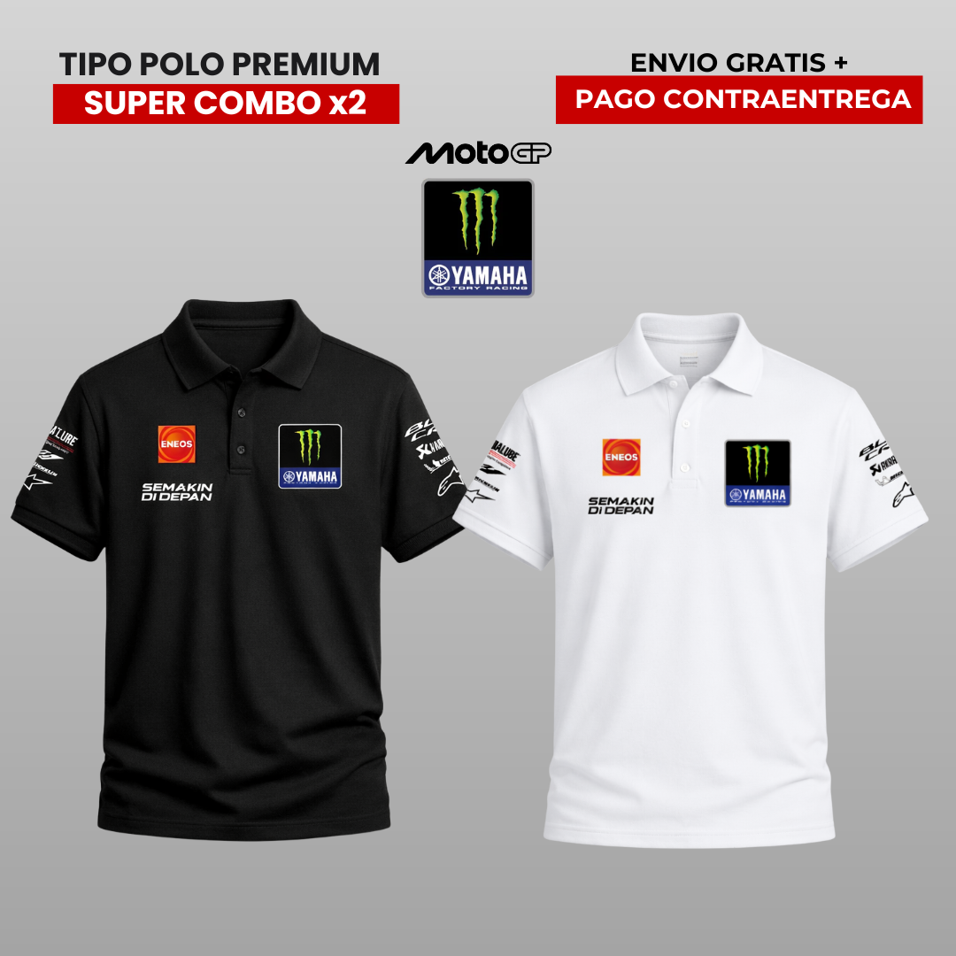 PACK 2 POLOS YAMAHA MOTO GP 2026