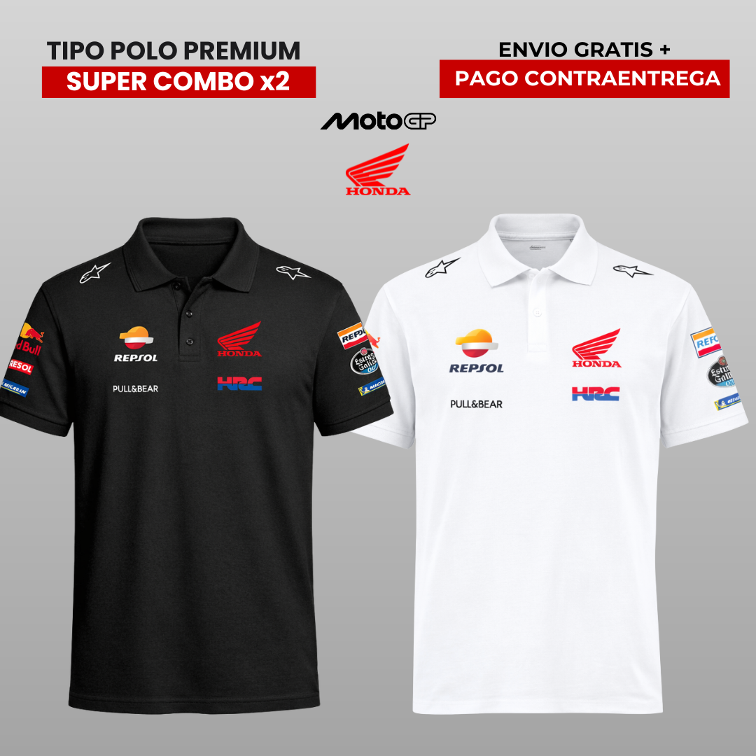 PACK 2 POLOS HONDA MOTO GP 2026