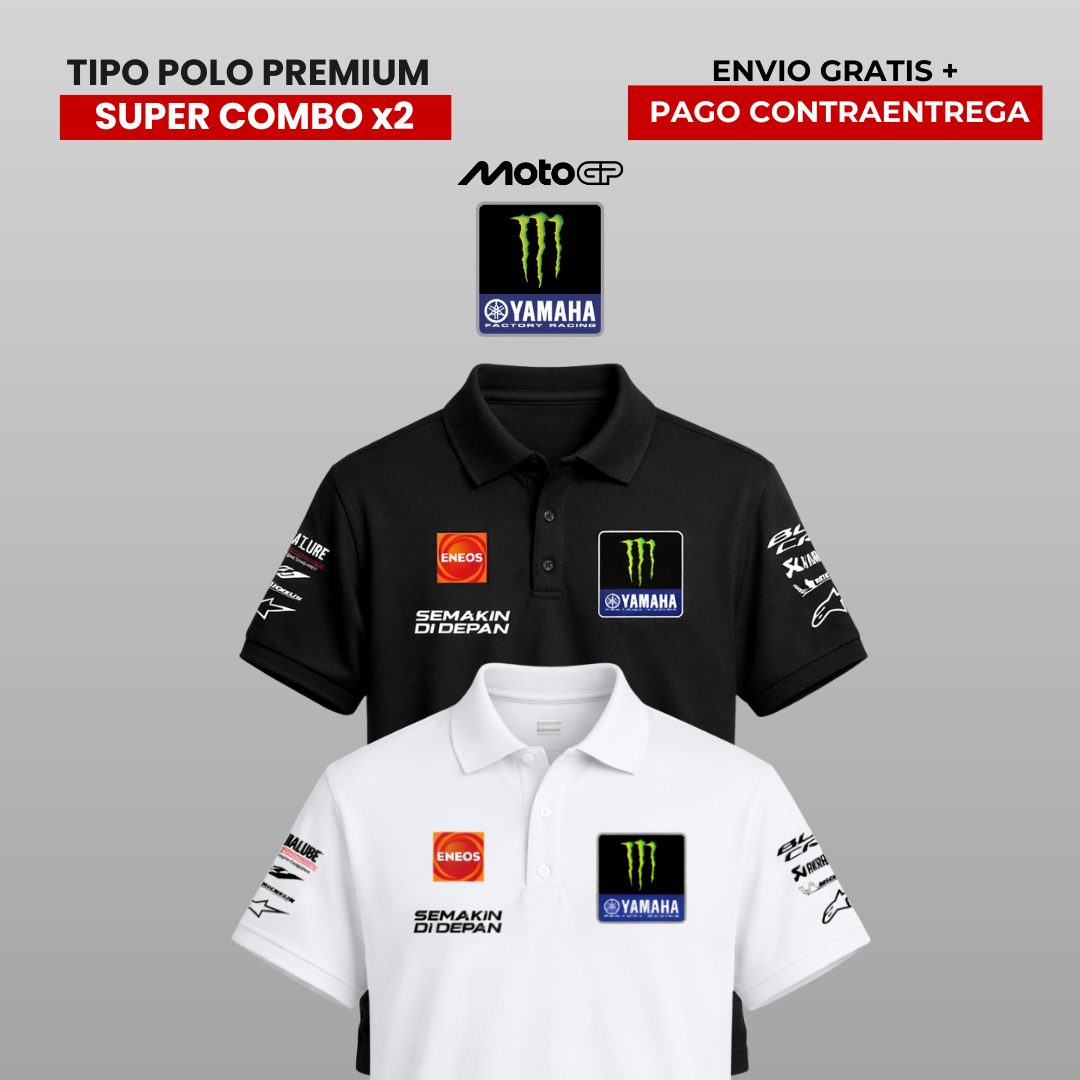 PACK 2 POLOS YAMAHA MOTO GP 2026