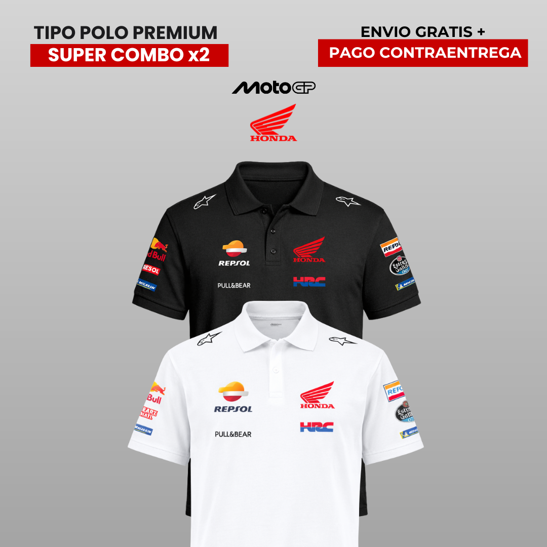 PACK 2 POLOS HONDA MOTO GP 2026