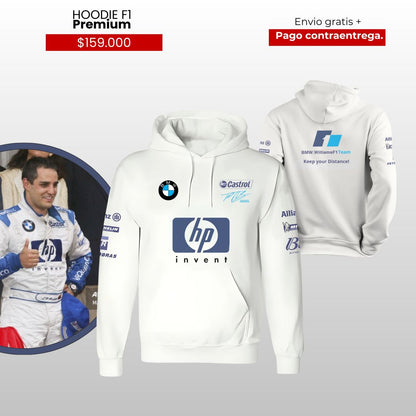 HOODIE SCUDERIA WILLIAMS JUAN PABLO MONTOYA RETRO