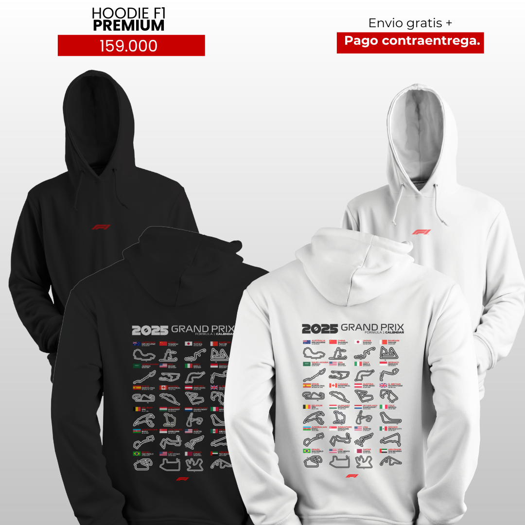 HOODIE CALENDARIO F1 2025