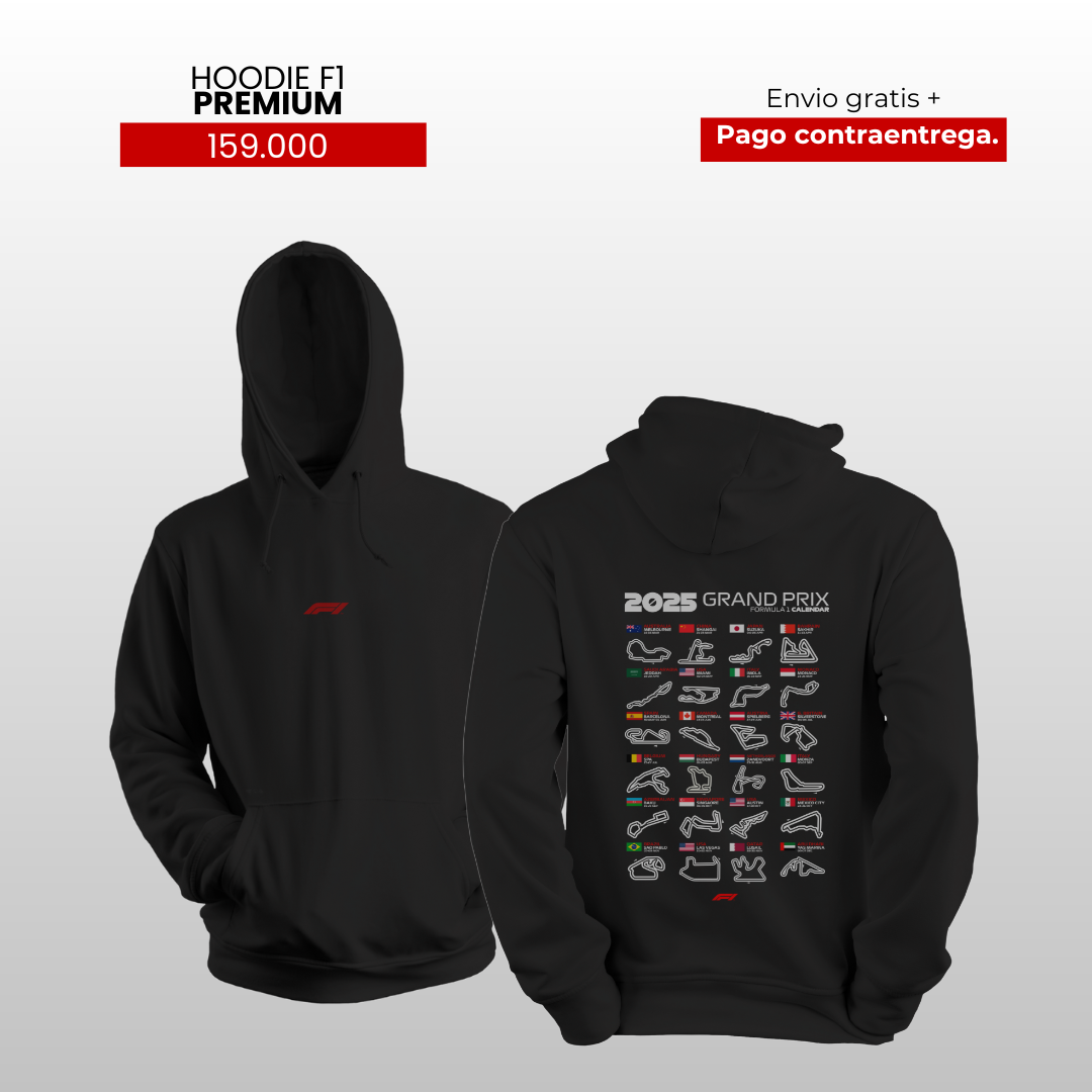 HOODIE CALENDARIO F1 2025