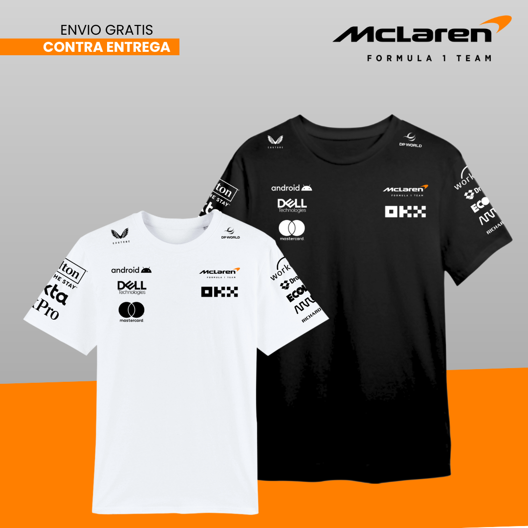 PACK 2 CAMISETAS  MCLAREN  F1  X2 2025