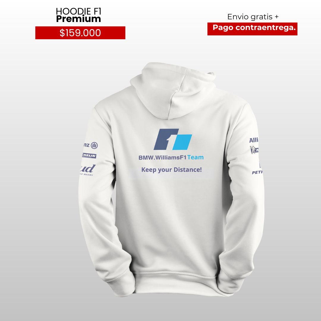 HOODIE SCUDERIA WILLIAMS JUAN PABLO MONTOYA RETRO