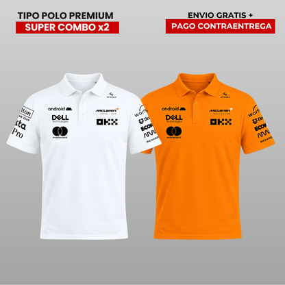 PACK 2 POLOS PREMIUM  MCLAREN  F1
