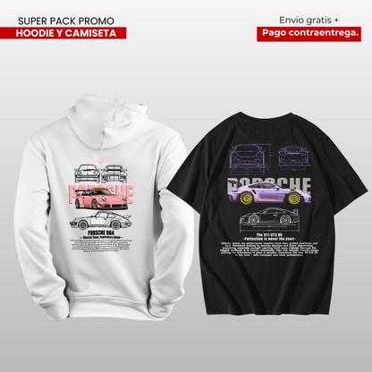 PACK CAMISETA Y HOODIE PORSHE 911 Y PORSHE 964