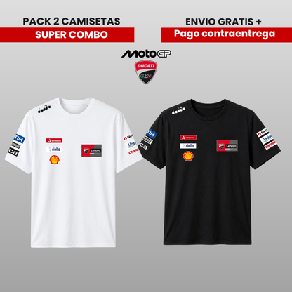 PACK 2 CAMISETAS DUCATI MOTO GP 2026