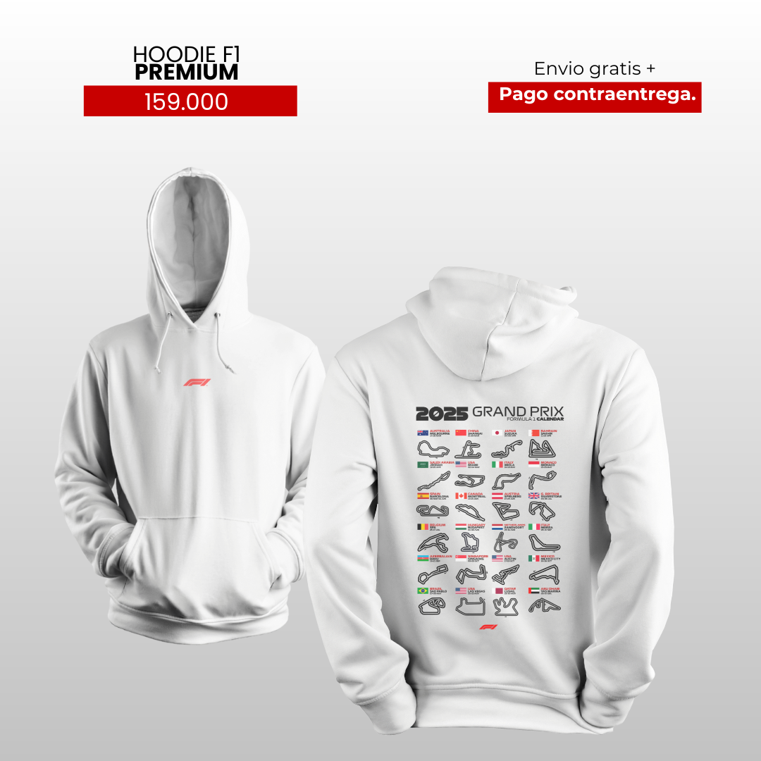 HOODIE CALENDARIO F1 2025