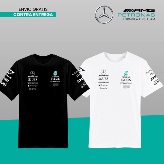 PACK 2 CAMISETAS  MERCEDES AMG F1  X2 2025