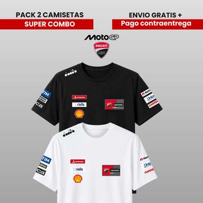 PACK 2 CAMISETAS DUCATI MOTO GP 2026