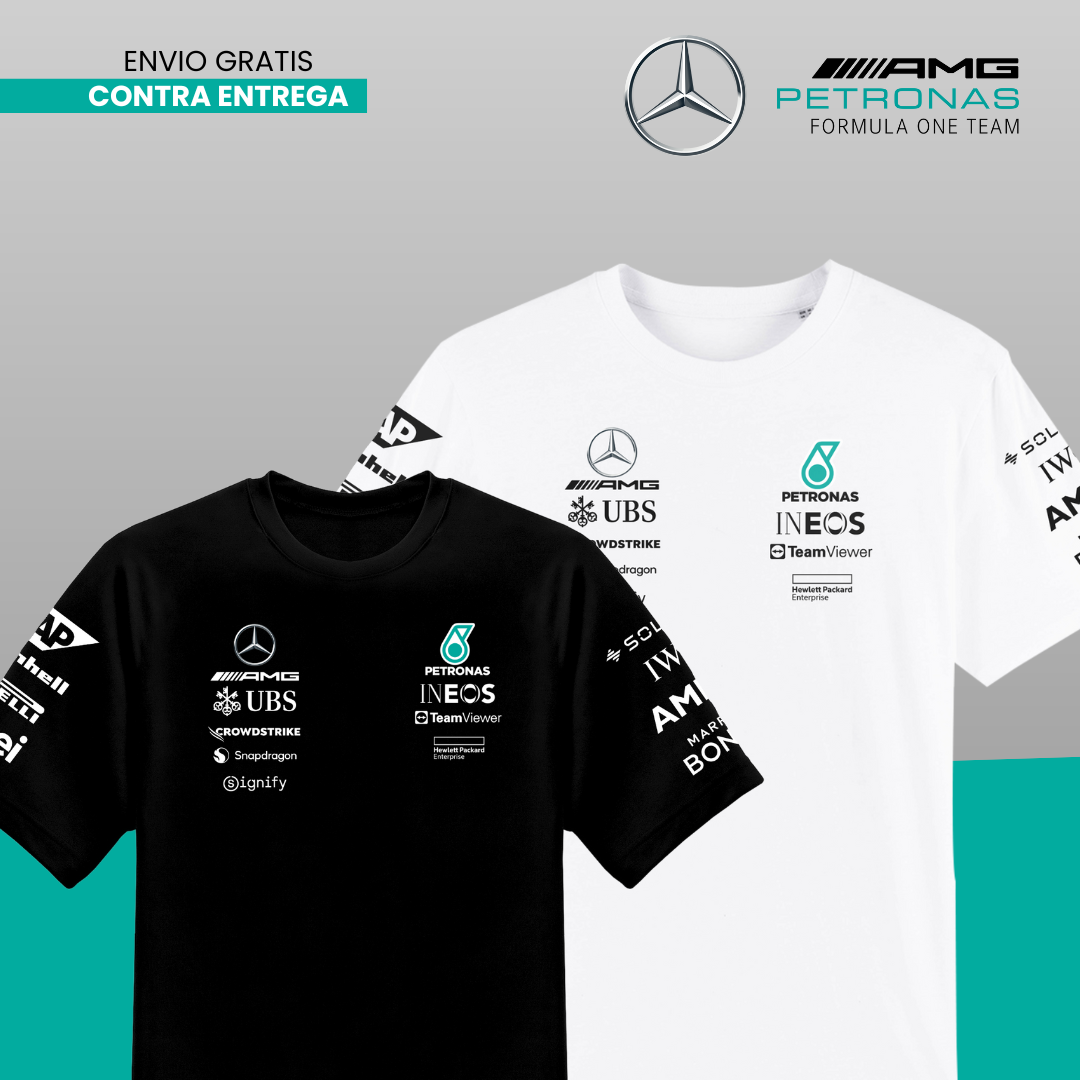 PACK 2 CAMISETAS  MERCEDES AMG F1  X2 2025