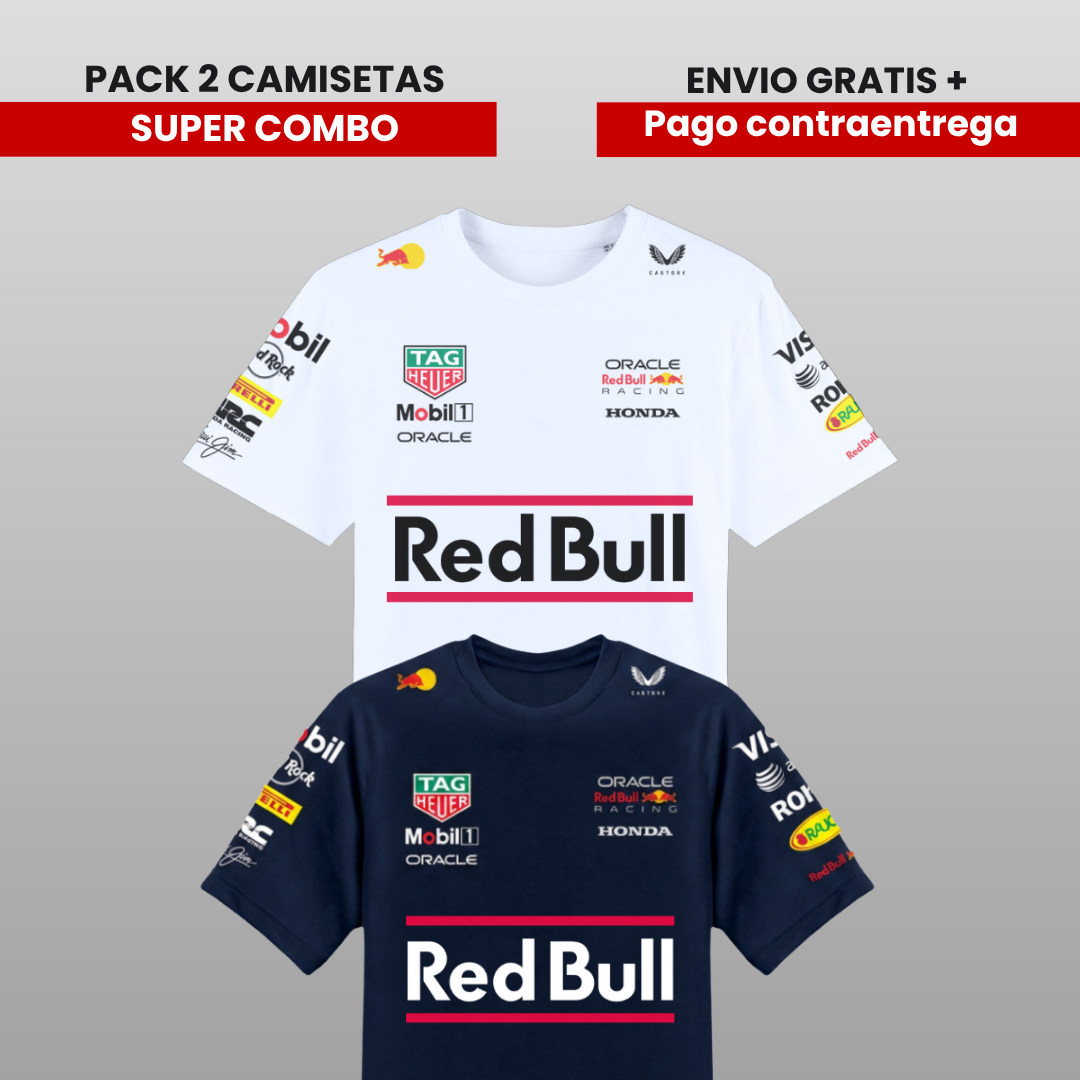 PACK 2 CAMISETAS 🚀   RB F1 2026🔵