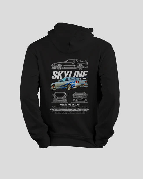 SUPER PROMO PACK X 2   HOODIE SUPRA MK4 Y GTR SKYLINE