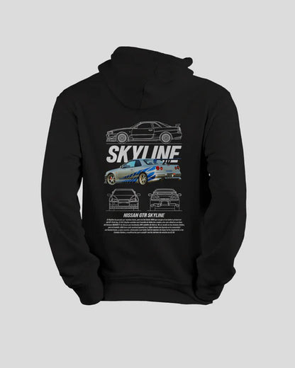 SUPER PROMO PACK X 2   HOODIE SUPRA MK4 Y GTR SKYLINE