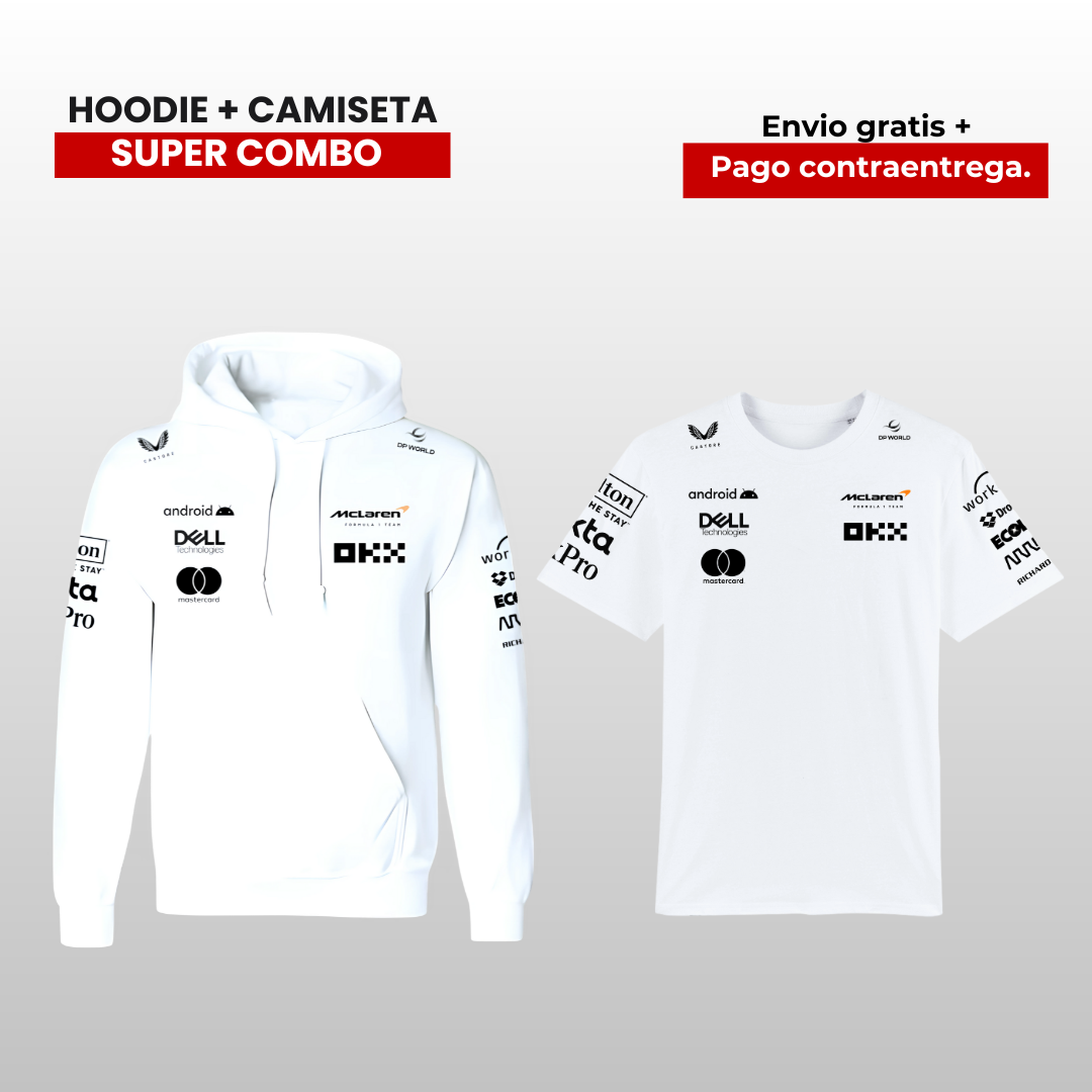 PACK CAMISETA Y HOODIE R MCLAREN F1