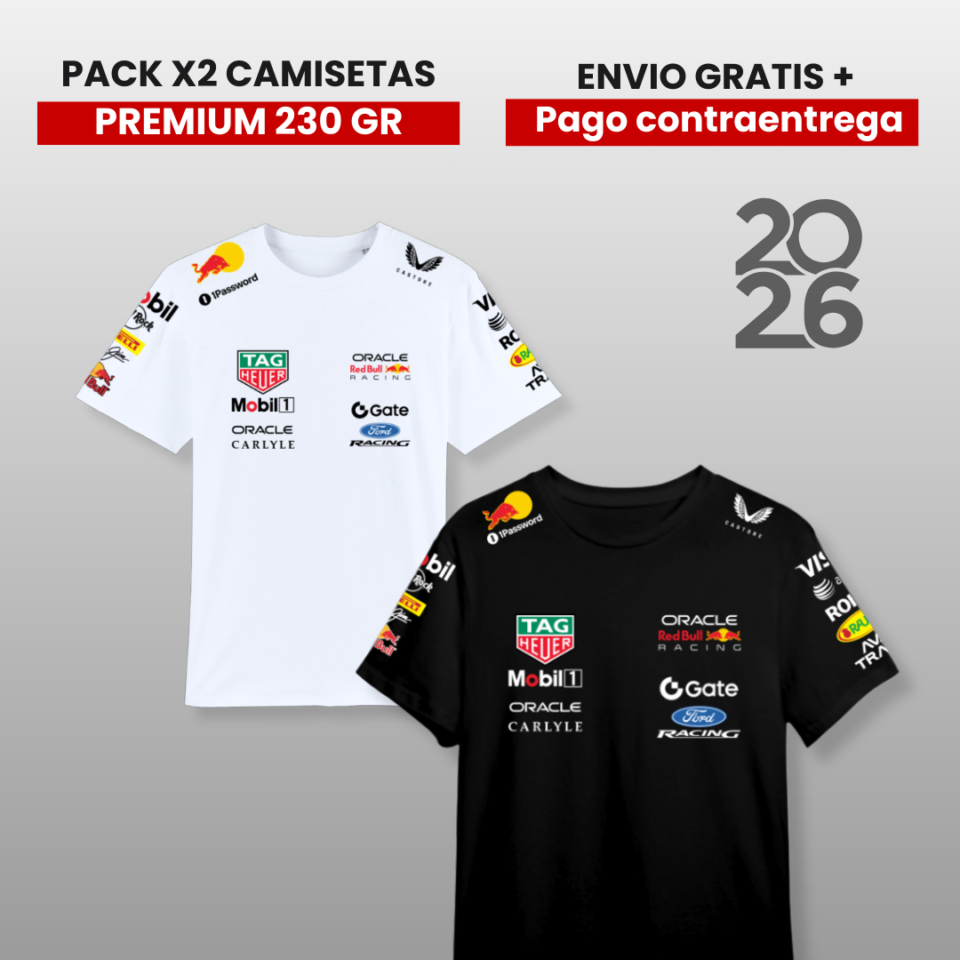 PACK 2 CAMISETAS 🚀   RB F1 2026