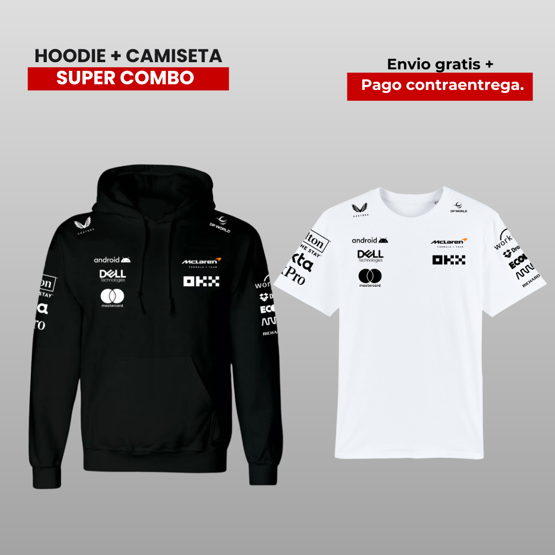 PACK CAMISETA Y HOODIE R MCLAREN F1