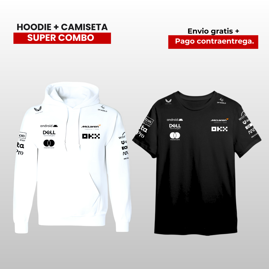 PACK CAMISETA Y HOODIE R MCLAREN F1