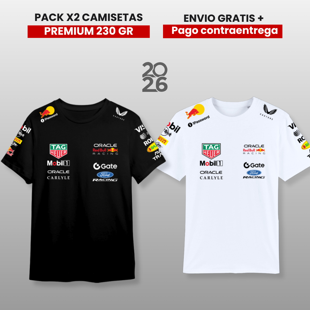 PACK 2 CAMISETAS 🚀   RB F1 2026