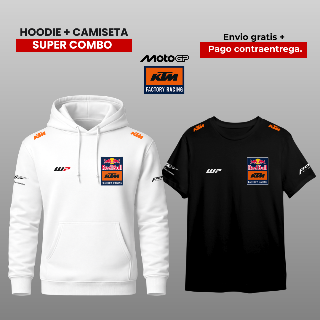 PACK CAMISETA Y HOODIE KTM RB RACING MOTO GP