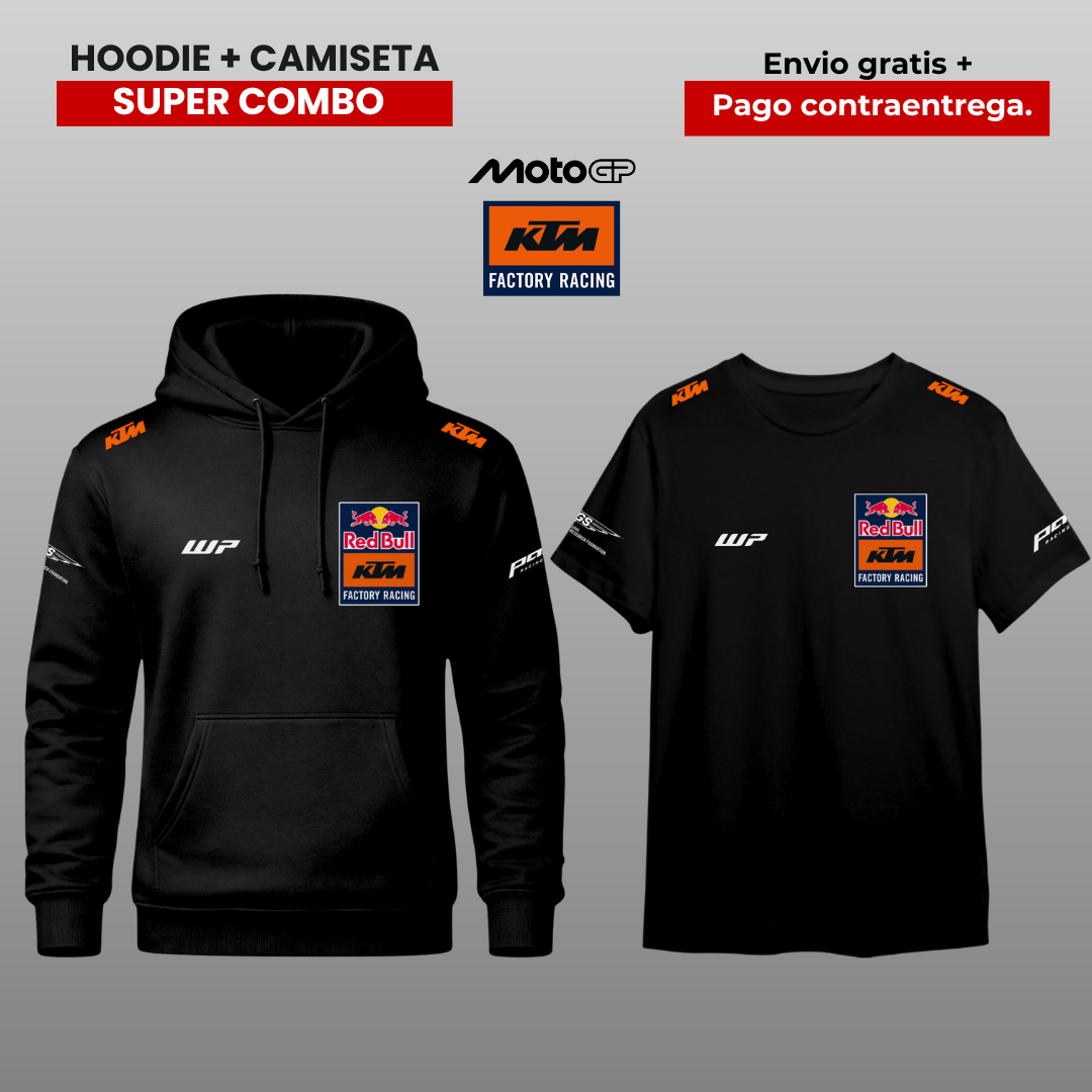 PACK CAMISETA Y HOODIE KTM RB RACING MOTO GP