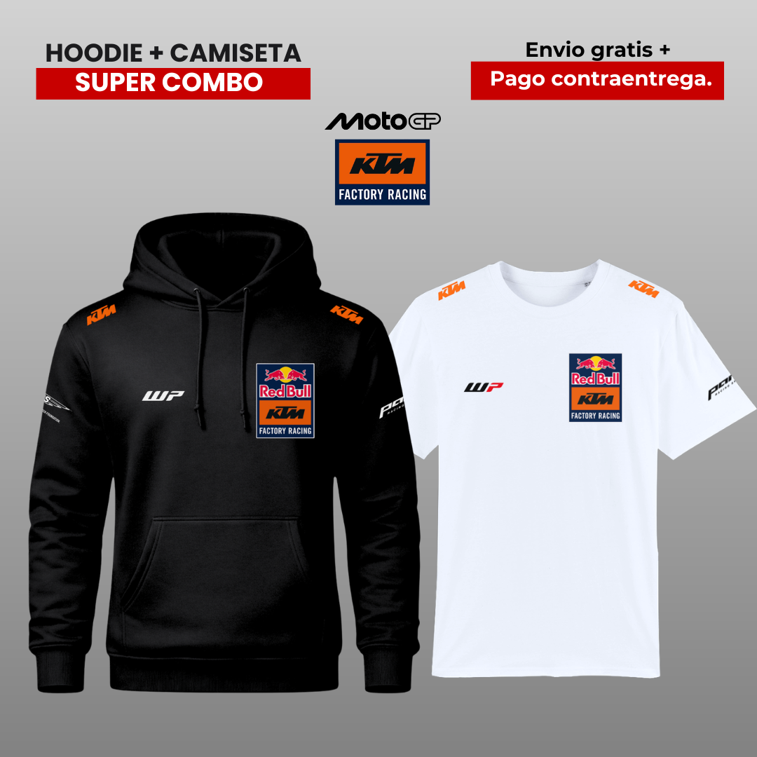 PACK CAMISETA Y HOODIE KTM RB RACING MOTO GP