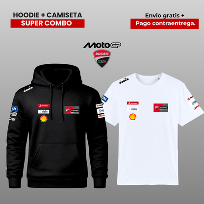 PACK CAMISETA Y HOODIE DUCATI LENOVO MOTO GP