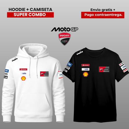 PACK CAMISETA Y HOODIE DUCATI LENOVO MOTO GP