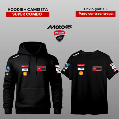 PACK CAMISETA Y HOODIE DUCATI LENOVO MOTO GP