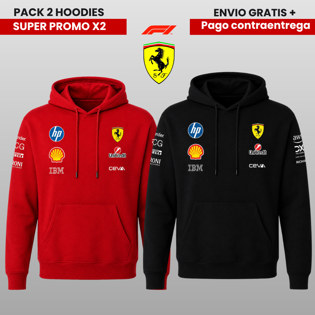 PACK X 2 HOODIES FERRARI SUPER PROMO