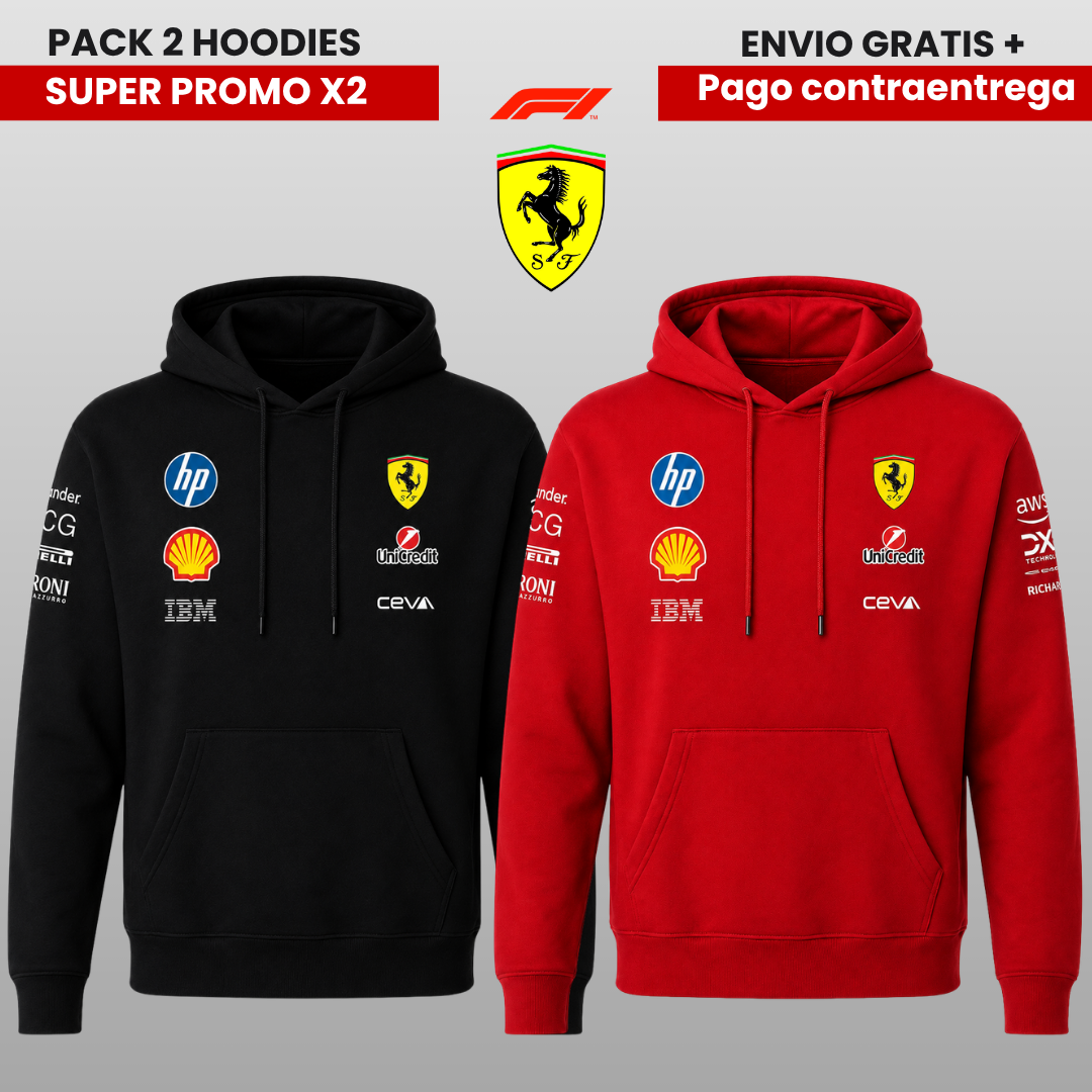 PACK X 2 HOODIES FERRARI SUPER PROMO