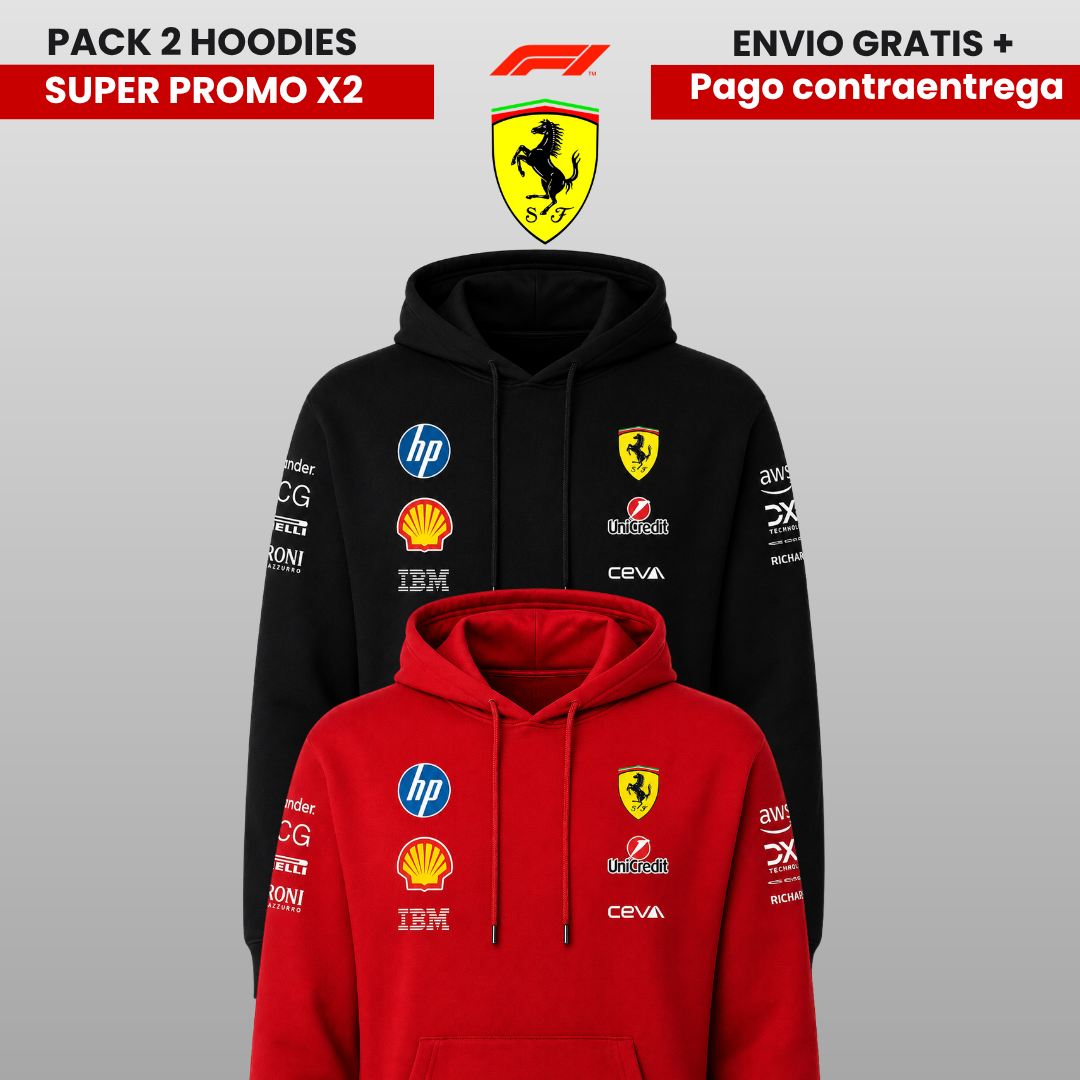 PACK X 2 HOODIES FERRARI SUPER PROMO