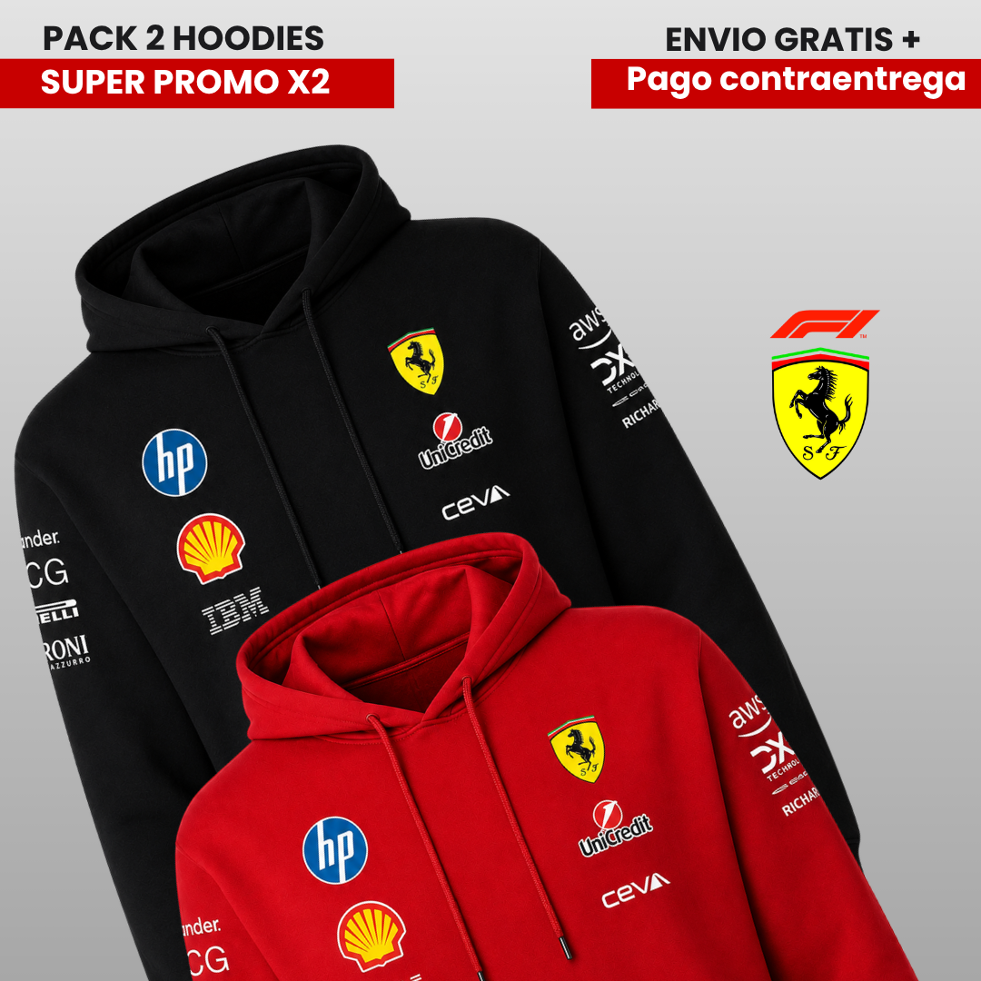 PACK X 2 HOODIES FERRARI SUPER PROMO