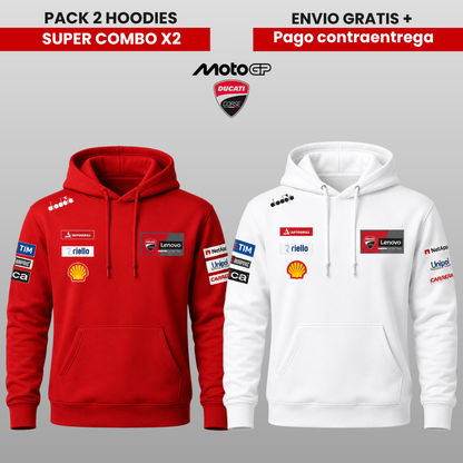 PACK X 2 HOODIES DUCATI LENOVO SUPER PROMO