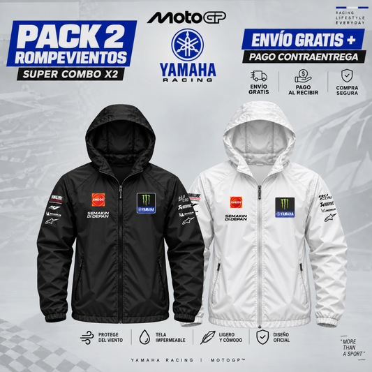 PACK X2 YAMAHA  MOTO GP  CHAQUETAS ROMPEVIENTOS