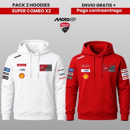 PACK X 2 HOODIES DUCATI LENOVO SUPER PROMO