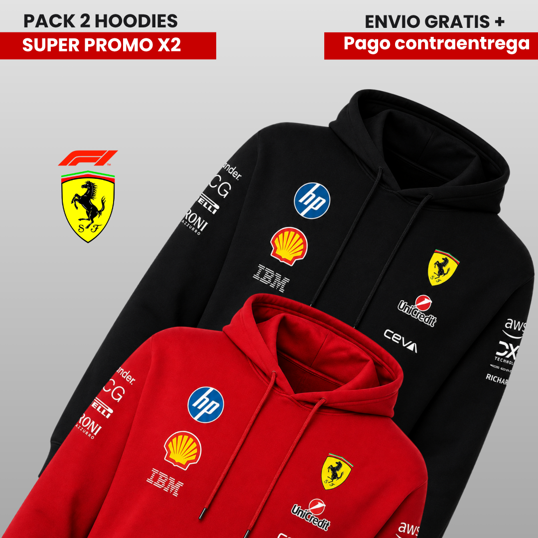 PACK X 2 HOODIES FERRARI SUPER PROMO