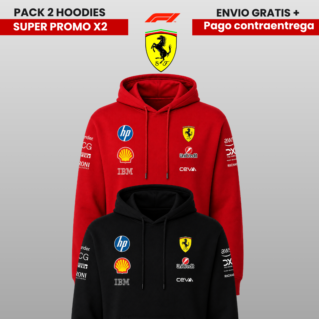 PACK X 2 HOODIES FERRARI SUPER PROMO