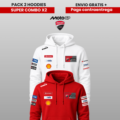 PACK X 2 HOODIES DUCATI LENOVO SUPER PROMO