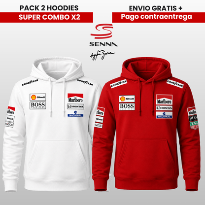 PACK X 2 HOODIES AYRTON SENNA SUPER PROMO