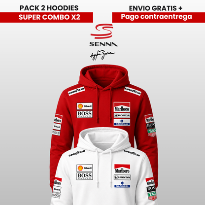 PACK X 2 HOODIES AYRTON SENNA SUPER PROMO