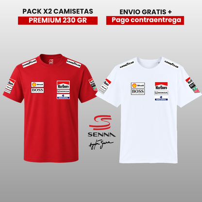 PACK 2 CAMISETAS 🚀  PREMIUM AYRTON SENNA