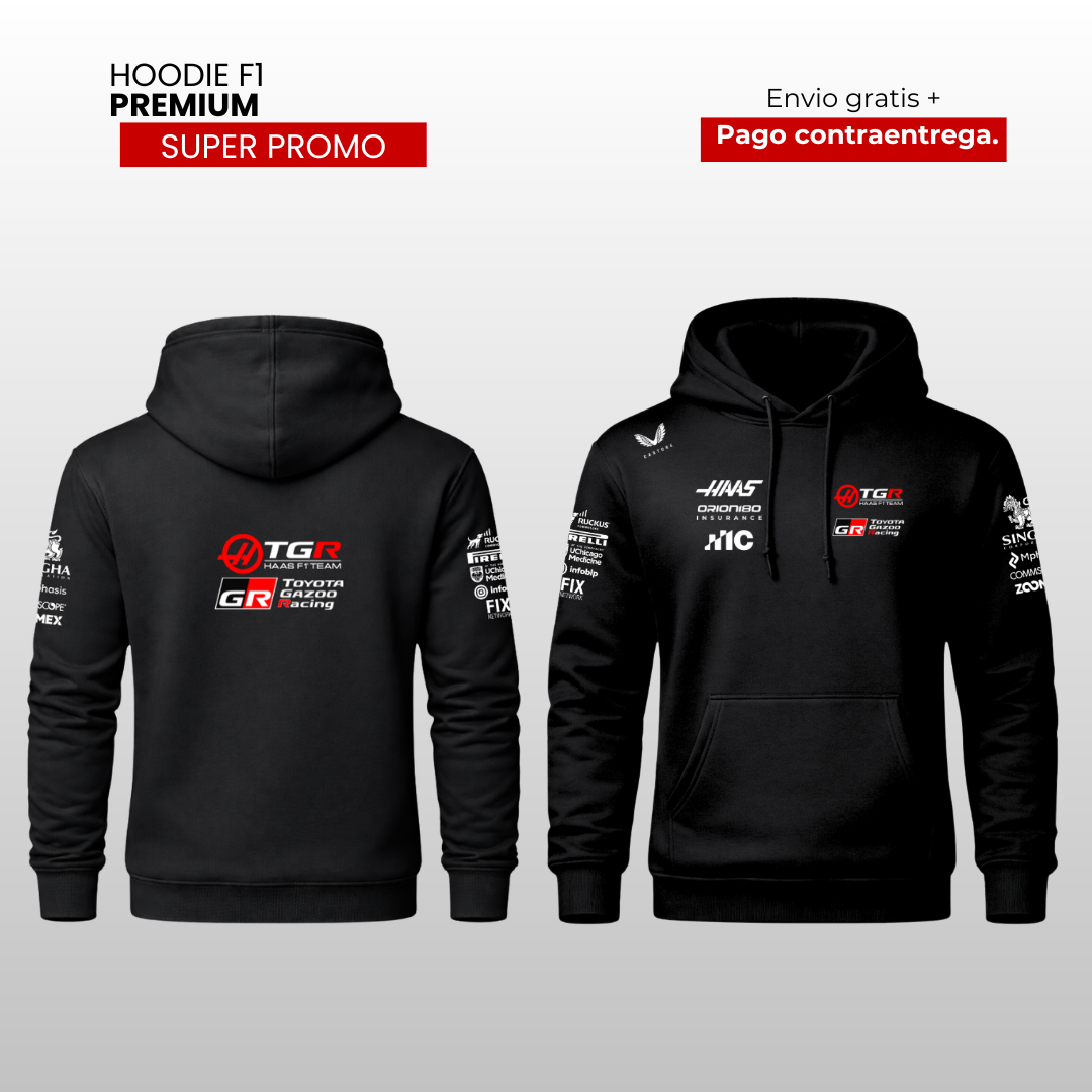 HOODIE SCUDERIA HASS F1 TEAM 2026