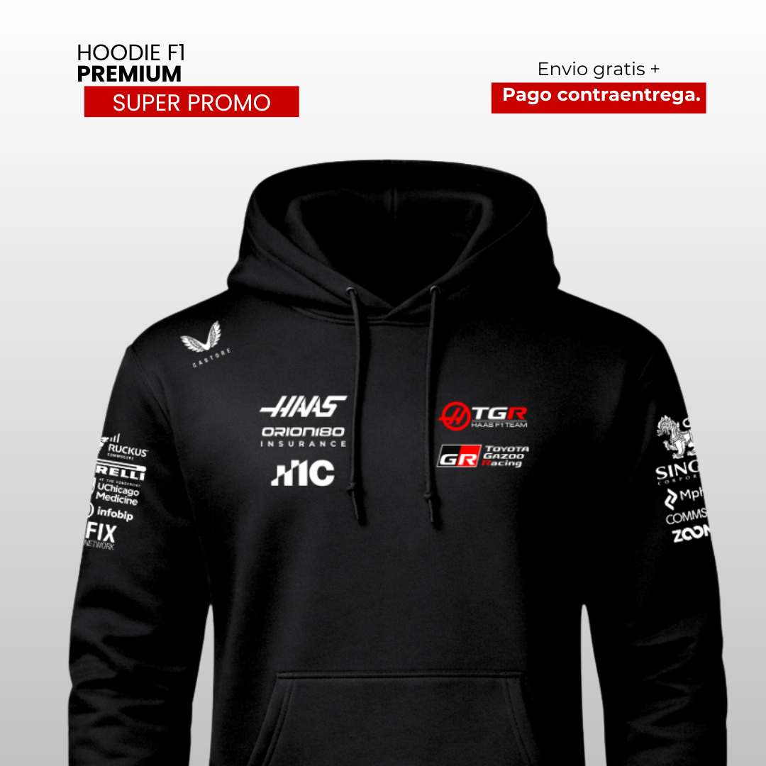 HOODIE SCUDERIA HASS F1 TEAM 2026