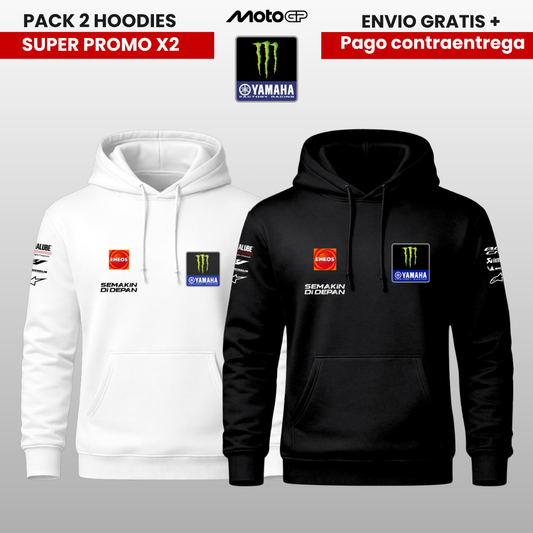 PACK X 2  HOODIES YAMAHA MOTO GP PROMO