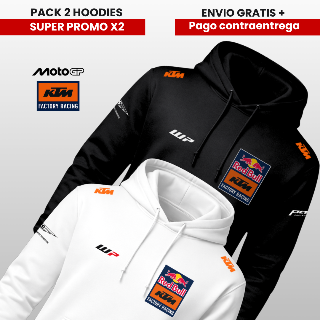PACK X 2 HOODIES KTM RACING  SUPER PROMO