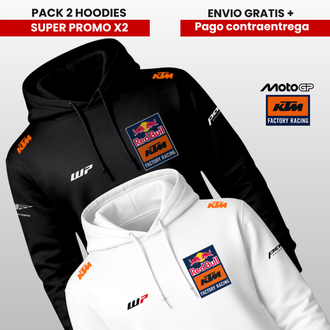 PACK X 2 HOODIES KTM RACING  SUPER PROMO